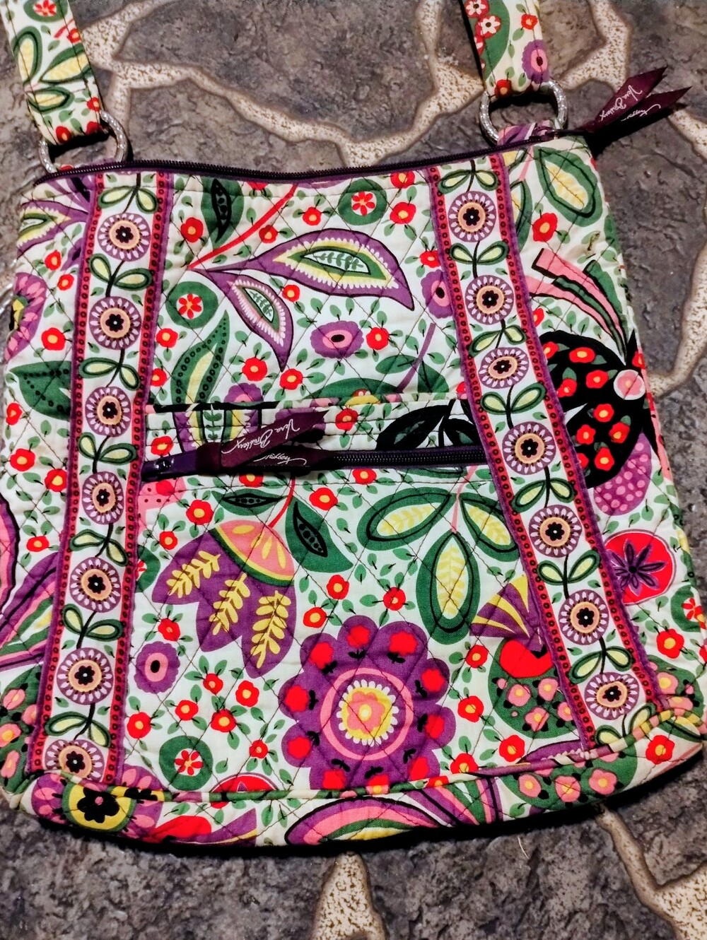 Vera Bradley Viva La Vera quilted  Crossbody Bag RETIRED VINTAGE